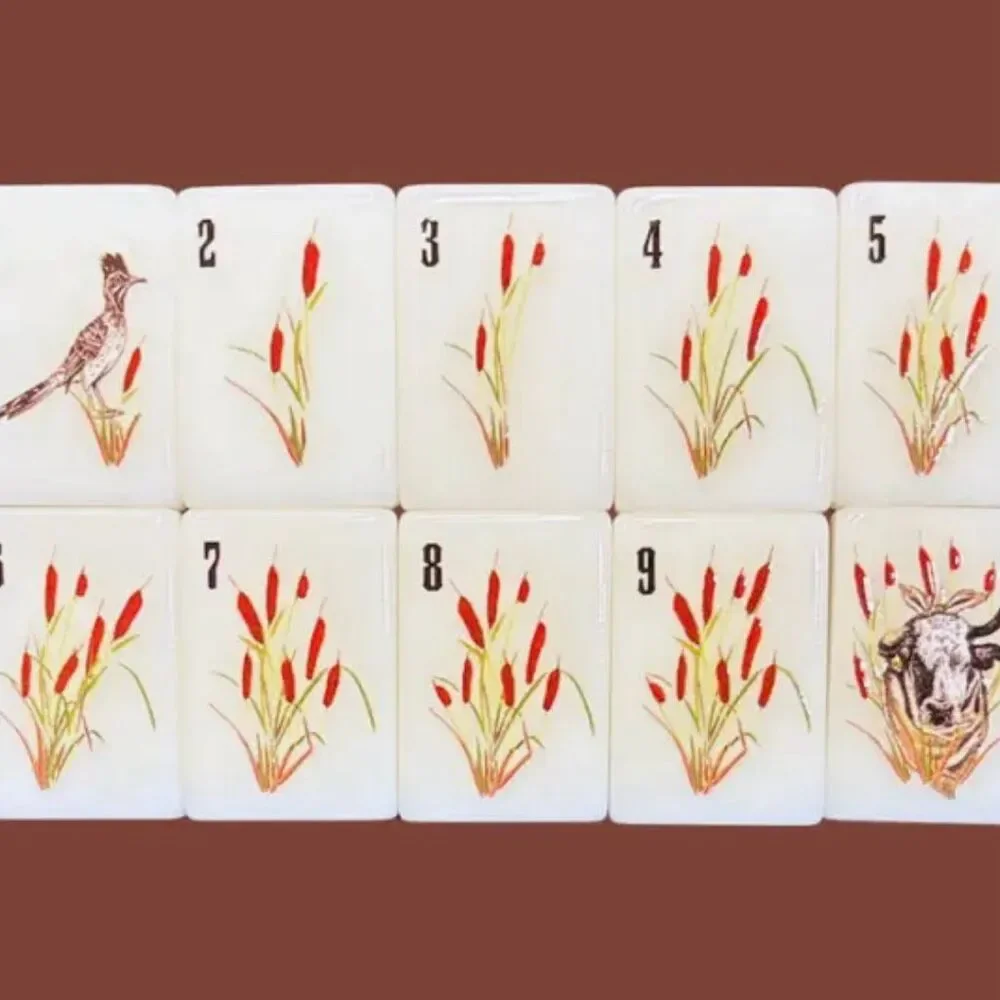 Wild & Western American Mahjong Tiles Only 160 Pc Replacement Set Cowboy Texas - Picture 10 of 13